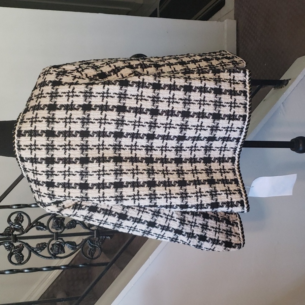 NWT Black/ivory tweed blazer - Picture 5 of 16